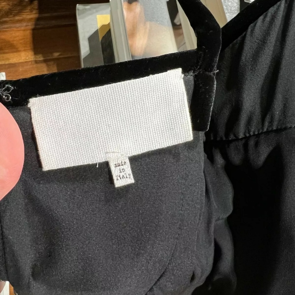 950$ MAISON MARGIELA TOP VELVET BLACK AND WHITE ZIPPER SIZE XS-S 40 IT - Picture 6 of 13